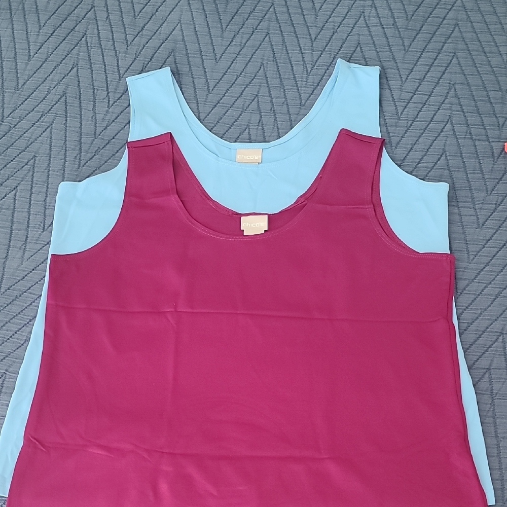 Chico's Sleeveless Shells, Set Of 2, Size 2